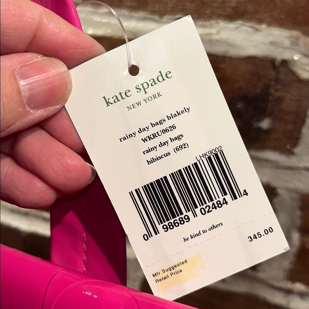 kate spade NWT! Rainy Day Bags Blakely in Hisbiscus Barbie Pink - Picture 8 of 17